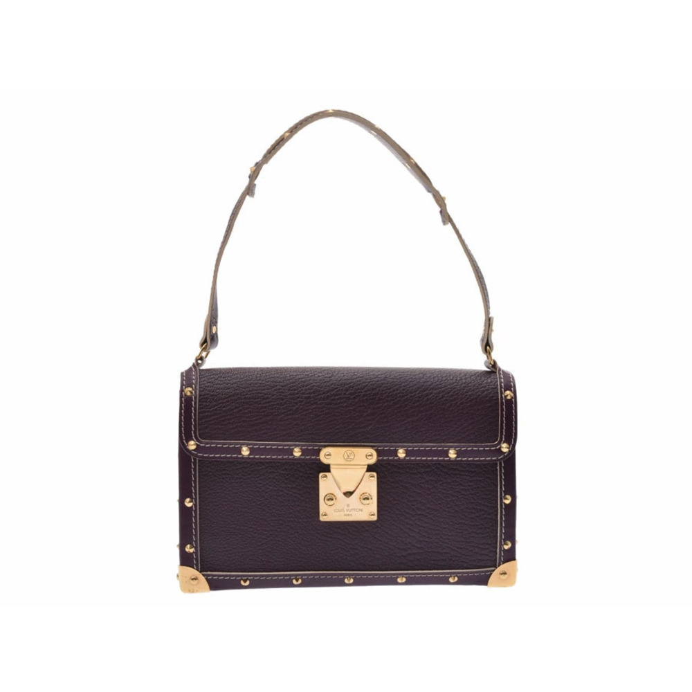 Louis Vuitton Suhali Amerable Plum Leather Hobo Bag